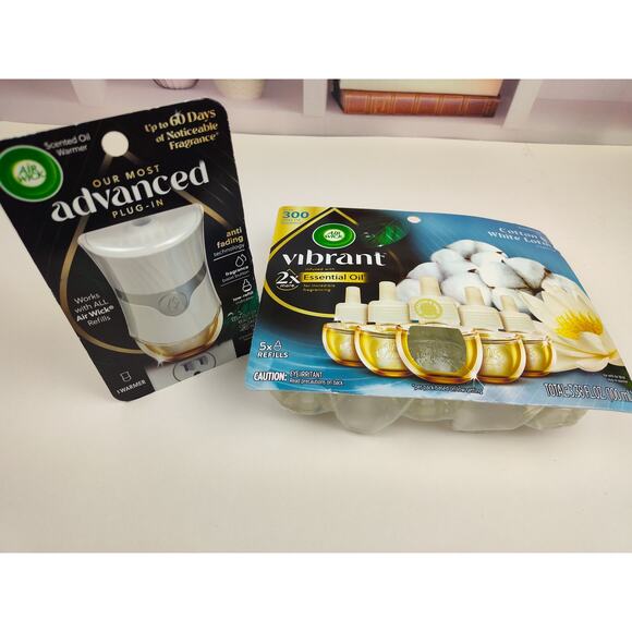 Airwick Plug In Scented Oil Warmer and 5 Refills - Picture 1 of 5